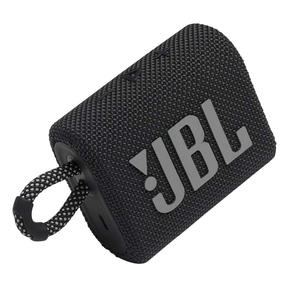 JBL Go 3 Portable Waterproof Speaker BLACK : Wireless Bluetooth Streaming, IP67 Waterproof / Dustproof, 5 Hrs Playtime