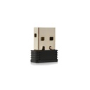 Mini Adaptador de Red USB Acteck LKAD-400, Inalámbrico, 150 Mbit/s, 5dBi - Negro