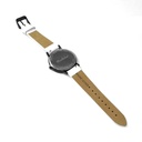 Reloj de Pulsera Wanderlust, Esfera Negra con correa blanca y negra - Negro