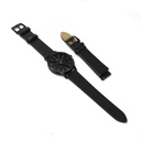 Reloj de Pulsera Wanderlust, Esfera Negra con correa negra - Negro
