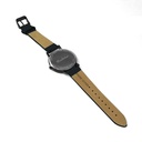 Reloj de Pulsera Wanderlust, Esfera Negra con correa negra - Negro