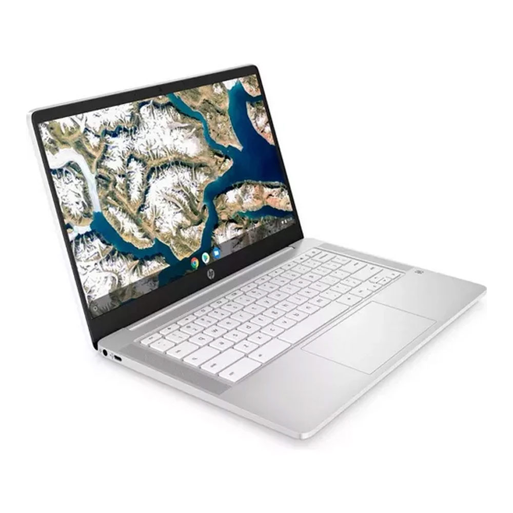HP 14a-na0210nr 14" HD Chromebook, Intel Celeron N4120, 1.10GHz, 4GB RAM, 64GB eMMC, Chrome OS