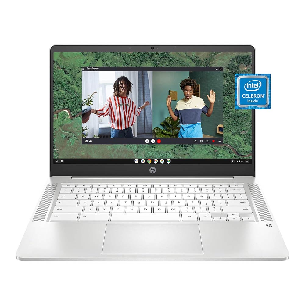 HP Chromebook 14a-na0270nr 14" FHD Laptop, Intel Celeron N4120 Processor, Intel UHD Graphics 600, 4 GB RAM, 64 GB   eMMC, Chrome OS - Ceramic White
